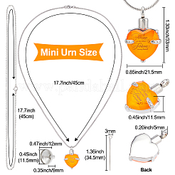Kit fai da te per realizzare una collana con ciondolo a forma di urna in vetro di luglio&nbsp;DIY-CN0001-82F