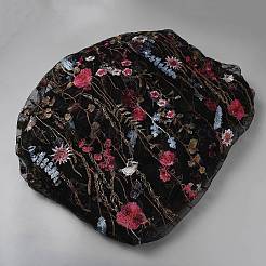 Polyester-Spitzenstoff mit Blumenmuster&nbsp;DIY-WH0750-147
