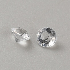 Акриловый горный хрусталь обратил назад кабошоны&nbsp;GACR-WH20001-03C-02