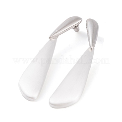 Pendientes colgantes de latón en forma de lágrima para mujer&nbsp;EJEW-G391-18S