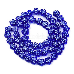 Millefiori a mano fili di perline di vetro&nbsp;LAMP-N029-017B-02