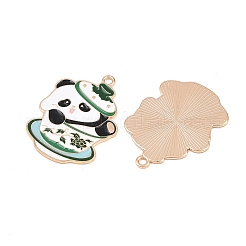 Милые подвески в виде чайника с пандой из эмалированного сплава&nbsp;PALLOY-A024-02KCG