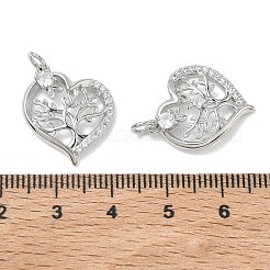Colgantes de latón con circonitas cúbicas transparentes de Shegrace para el Día de San Valentín&nbsp;XGRQ3K059-558P