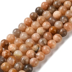 Натуральный Sunstone бисер пряди&nbsp;G-C268-B05-02