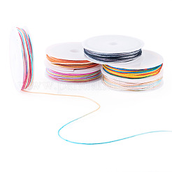 Cordones de poliéster encerado de 40.8 m y 6 colores&nbsp;YC-TA0001-25