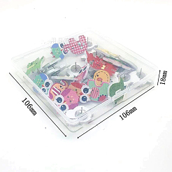 Broches de carte de fer&nbsp;AJEW-TAC0021-07