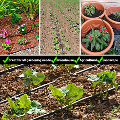 1 рулон ПВХ-трубки для капельного орошения&nbsp;AJEW-CP0010-27B