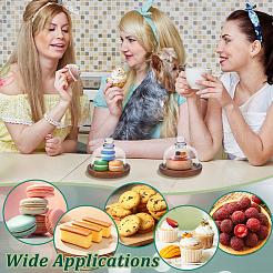 2 пакет прозрачный стеклянный десерт/торт купол витрины&nbsp;ODIS-NB0001-57