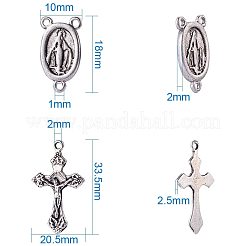Ensembles de pendentifs chapelet sur le thème de Pâques&nbsp;TIBEP-PH0004-05AS