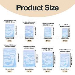 40 шт. 8 стиля прозрачный ПВХ антиокислительный пакет с застежкой-молнией&nbsp;AJEW-TA0002-40B