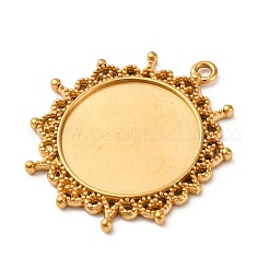 Оправы для подвесок из нержавеющей стали 304 в виде кабошонов&nbsp;LS-STAS-Q363-03G