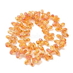 Стеклянные бусины с гальваническим покрытием &nbsp;EGLA-B006-01A-HR01