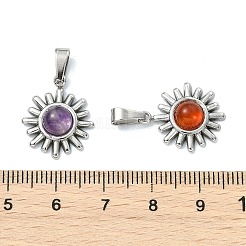 Pendentifs en pierres gemmes mélangées&nbsp;PALLOY-JF05607-02