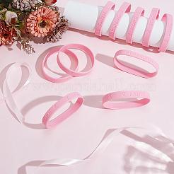 10 комплект силиконовых браслетов-шнуров&nbsp;BJEW-GO0001-29