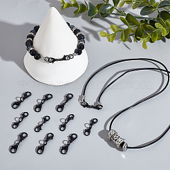 50 шт. 2 стиля сплава двойной карабин-клешня&nbsp;FIND-NB0004-74