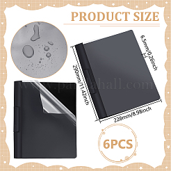 5 sac de classeur rotatif en plastique transparent à ouverture latérale&nbsp;AJEW-WA0002-01