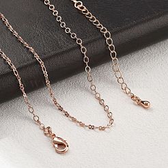 Colliers de chaîne de câble en laiton pour les femmes&nbsp;NJEW-D302-20RG