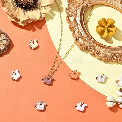 7pcs 7 Farben Legierung Emaille Charms&nbsp;ENAM-CJ0007-42
