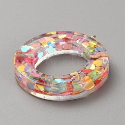 Прозрачные подвески из блестящей смолы&nbsp;RESI-TAC0005-025P-O