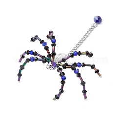 3 pz 3 colori Halloween tema ragno pendenti in vetro&nbsp;PALLOY-JF02882