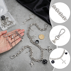 4 spilla e portachiavi in lega con strass in 4 stili&nbsp;HJEW-PH02616
