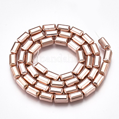 Electroplate non magnetici ematite sintetico fili di perline&nbsp;G-T061-183RG