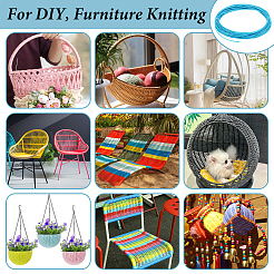 Kunststoff-Rattan-Geflechtstreifen&nbsp;DIY-WH0816-132F
