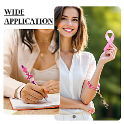 48 шт. набор украшений для самостоятельной сборки на тему осведомленности о раке груди&nbsp;DIY-TA0013-60