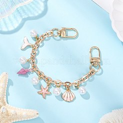 Сплав цепи сумки удлинители цепи&nbsp;HJEW-FS00057-04