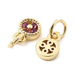 Ottone micro spianare pendenti zirconi&nbsp;KK-Z147-01G