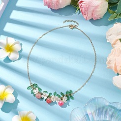 Collana pendente in resina epossidica e acrilico&nbsp;X1-NJEW-TA00162