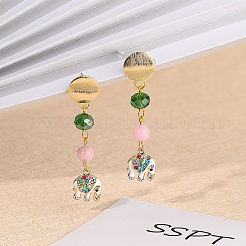 Подвески из сплава и страза&nbsp;ENAM-PH0001-41G-RS