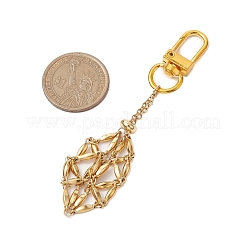 304 acciaio inossidabile macramè catena sacchetto vuoto pietra porta ciondolo decorazione&nbsp;HJEW-JM02076