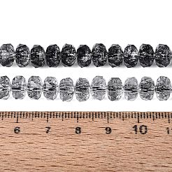 Fili di perline di vetro trasparenti screpolate&nbsp;GLAA-N068-03A-01