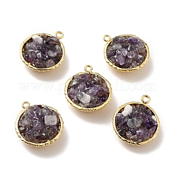 Подвески из натурального аметиста&nbsp;KK-C242-05G-16