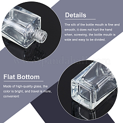 Прозрачный стеклянный лак для ногтей пустая бутылка&nbsp;MRMJ-BC0002-45