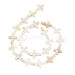 Нити бусин из натуральных пресноводных ракушек&nbsp;BSHE-G036-05B