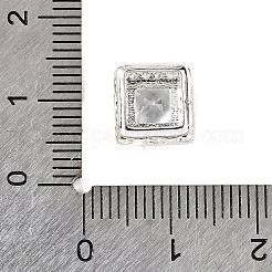 Abalorios de latón con pavé de circonitas&nbsp;KK-D408-11S-06A