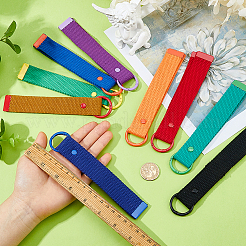 9 porte-clés en alliage polyester 9 couleurs&nbsp;KEYC-FH0001-80A