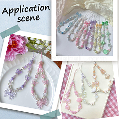 350шт 15 стиля непрозрачные и прозрачные акриловые бусины&nbsp;MACR-SC0002-27