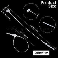 2000 шт. пластиковые ценники-цепочки&nbsp;KY-CY0001-01A-03