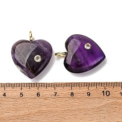 Подвески из натурального аметиста &nbsp;G-P588-01G-09