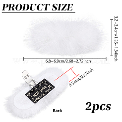 Пряжки для обуви из норковой шерсти&nbsp;FIND-WH0148-467B