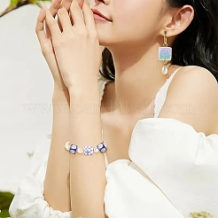 10шт 5 цвета непрозрачные акриловые бусины&nbsp;SACR-YW0001-90