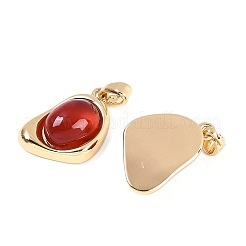 Подвески из натурального сердолика (окрашенные и нагретые)&nbsp;LS-KK-U043-52G-02