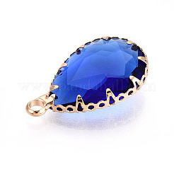 Pendentifs en verre transparent&nbsp;KK-N283-02B-G