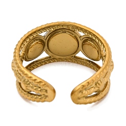 Anelli rotondi in pietra mista naturale&nbsp;RJEW-Q822-31G