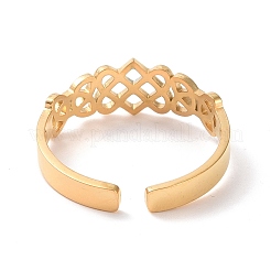 Кольцо-манжета из нержавеющей стали 304 с открытым матросским узлом&nbsp;LS-RJEW-P037-04G