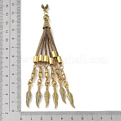 Chaîne gourmette en alliage de style tibétain gland gros pendentifs&nbsp;FIND-K013-01AG-11