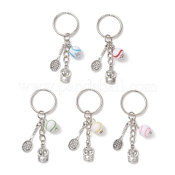 Брелки из сплава и акрила со спортивной тематикой&nbsp;KEYC-JKC01451